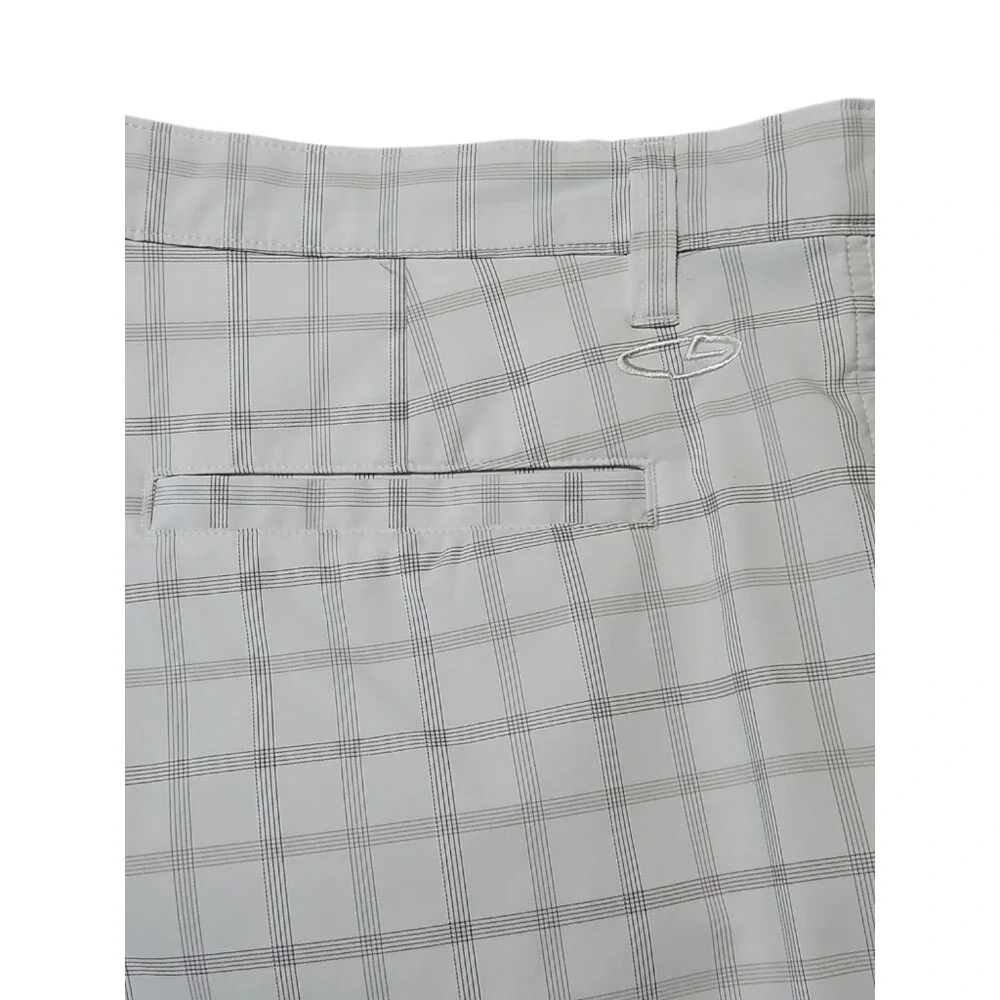 Champion Men's White & Gray Plaid Shorts‎ Size 40